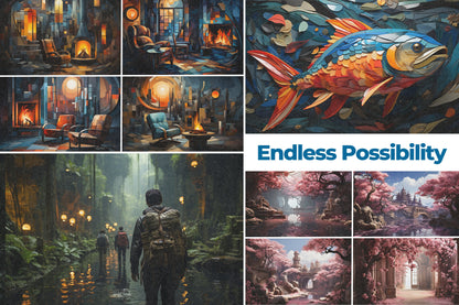 5001 Midjourney Prompts Collection | AI Art Instant Download