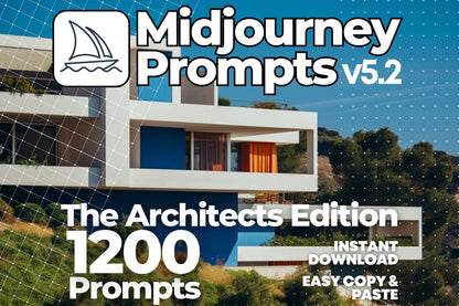 1200 Midjourney Prompts for Architecture | Famous Architects Edition