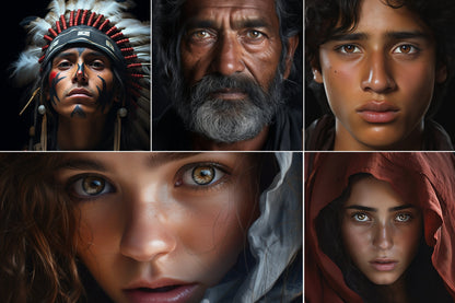 Midjourney Prompts for Portraits - Faces Of The World