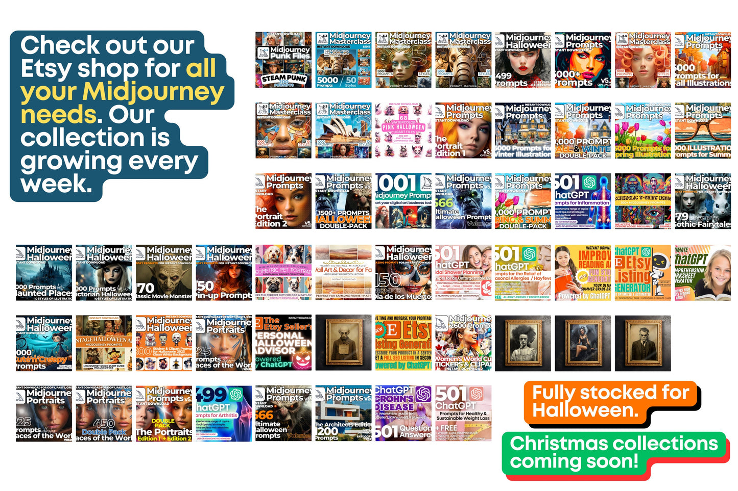 5000 Midjourney Prompts for 50 Popular Midjourney Digital Styles