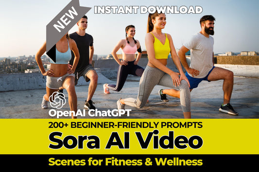 201 Sora Video Prompts for Fitness & Wellness, Starter Pack