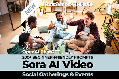 201 Sora Video Prompts for Social Gatherings & Events