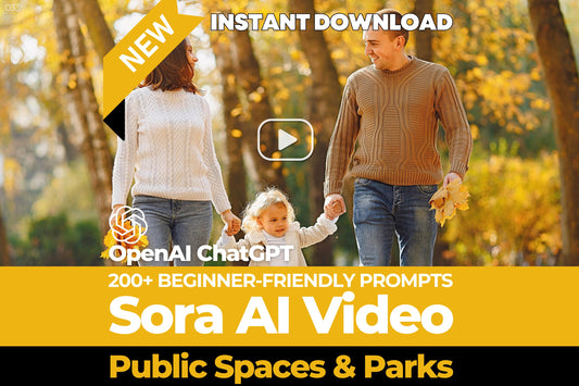 201 Sora Video Prompts for Public Spaces & Parks, Starter Pack